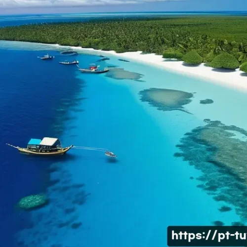 Home 31 투발루와 주변 섬 비교 - A panoramic aerial view of Tuvalu’s nine small atolls and islands scattered across the vast Pacific ...